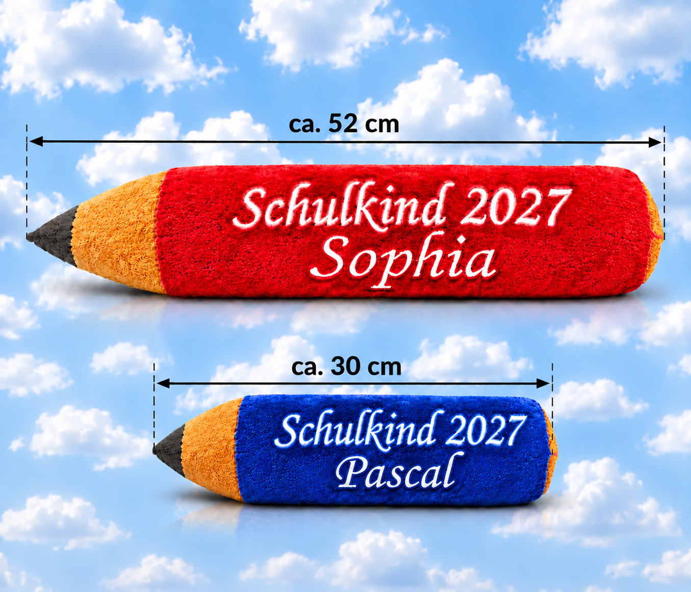Kurzer - Stiftekissen Stift Schulkind Schultüte Einschulung ca.30cm lang