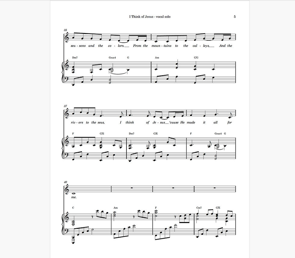 Thumbnail: I Think of Jesus - vocal solo (2 copies)