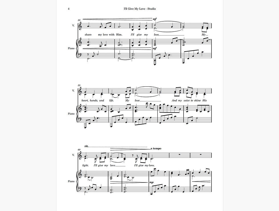 Thumbnail: I'll Give My Love - group bundle