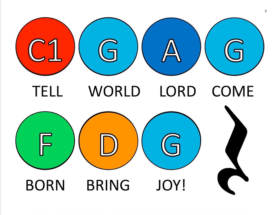 Thumbnail: Born to Bring Us Joy - handbell chart