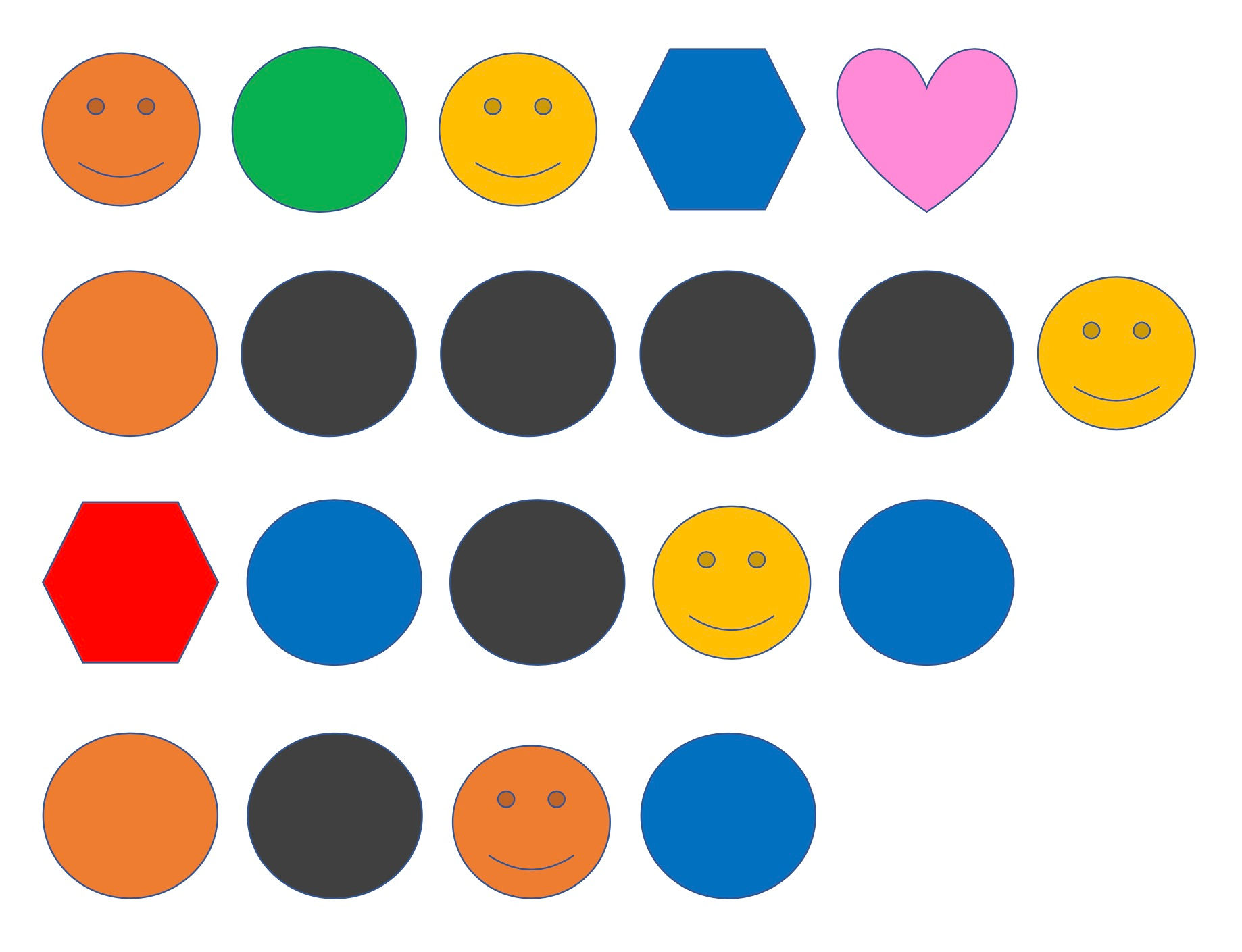 I Feel My Savior's Love - verse 1 color code