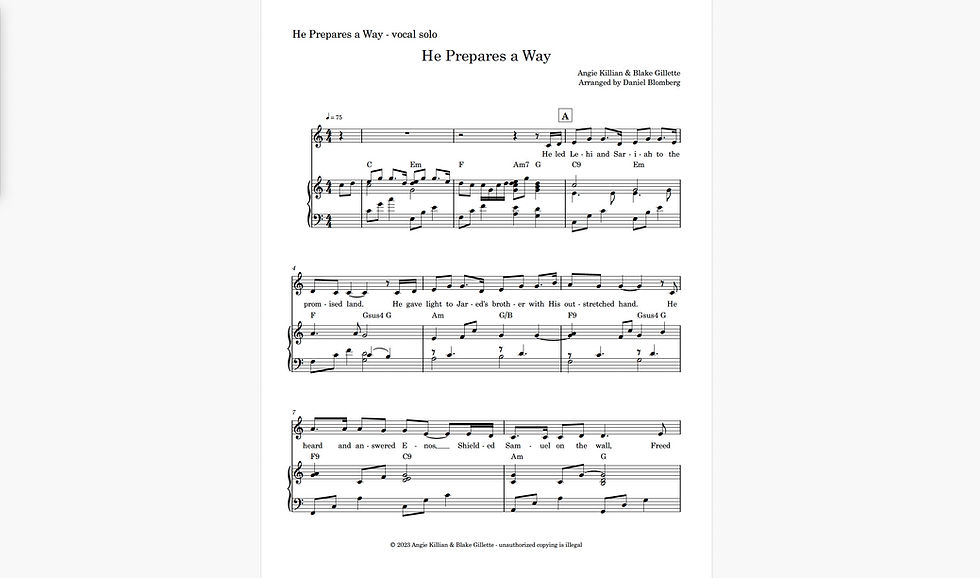 Thumbnail: He Prepares a Way - vocal solo (2 copies)