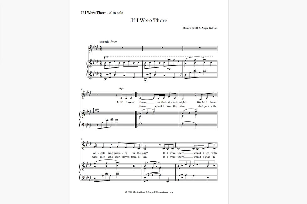 Thumbnail: If I Were There - alto solo (2 copies)