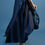 Miniaturbild: TerpSichore - Abstract Balls Navy - Navy Satin Reversible Tango Skirt