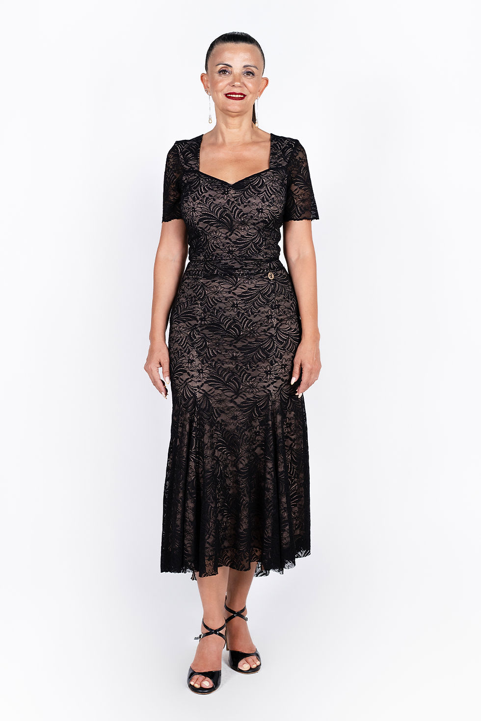 Miniaturbild: Melpomone - Lace  Skirt  & Melpomene Short Sleeve Tango Top Set