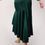 Miniaturbild: Agus - Emerald Green Satin Skirt & Long Sleeve Lace Tango Top Set
