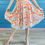 Thumbnail: Hipnoz- Orange Bridge Circle Satin Tango Skirt
