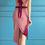 Thumbnail: Belisima- Burgundy-Light Pink Reversible Tango Skirt & Top Set