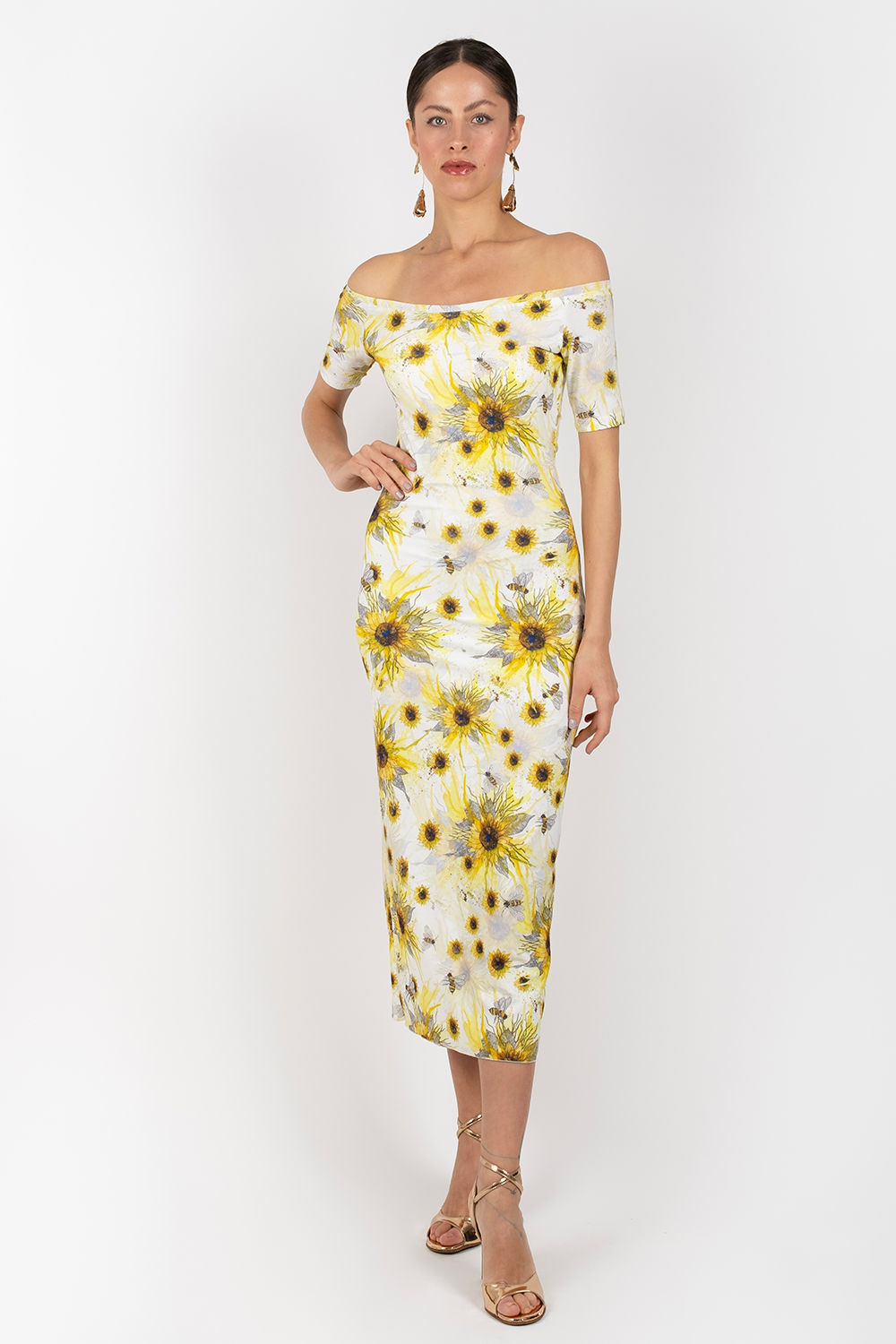 Atlas - Sunflowers Pattern Tango Dress
