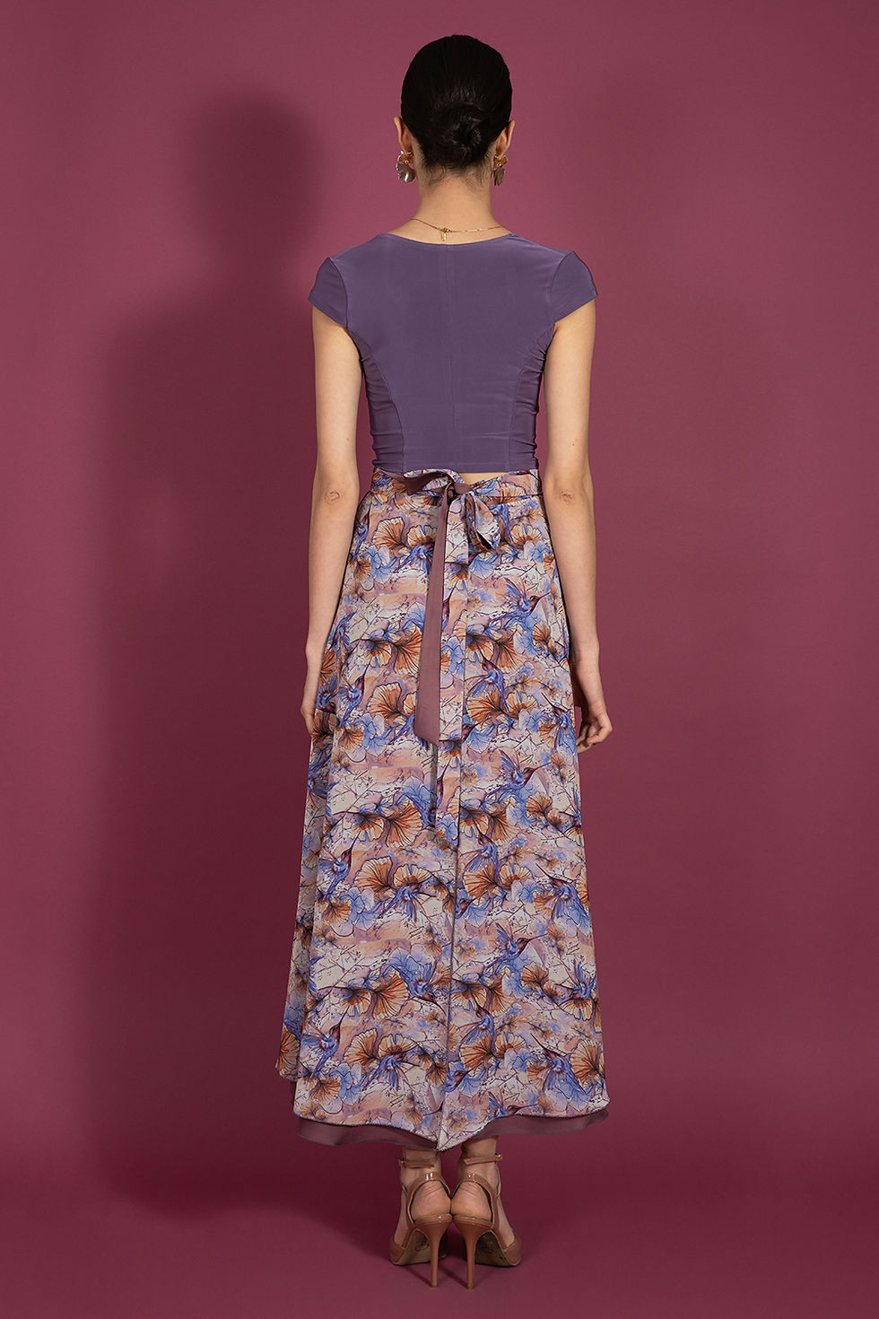 Miniaturbild: TerpSichore Reversible  Skirt/Huming Bird Lilac/Melpomone Lilac Tango Top Set