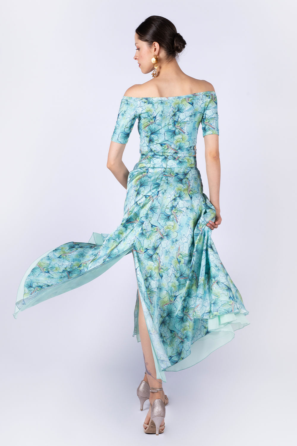 Hipnoz - Blue Hummingbird Skirt / Atlas - Blue Hummingbird Tango Top Set