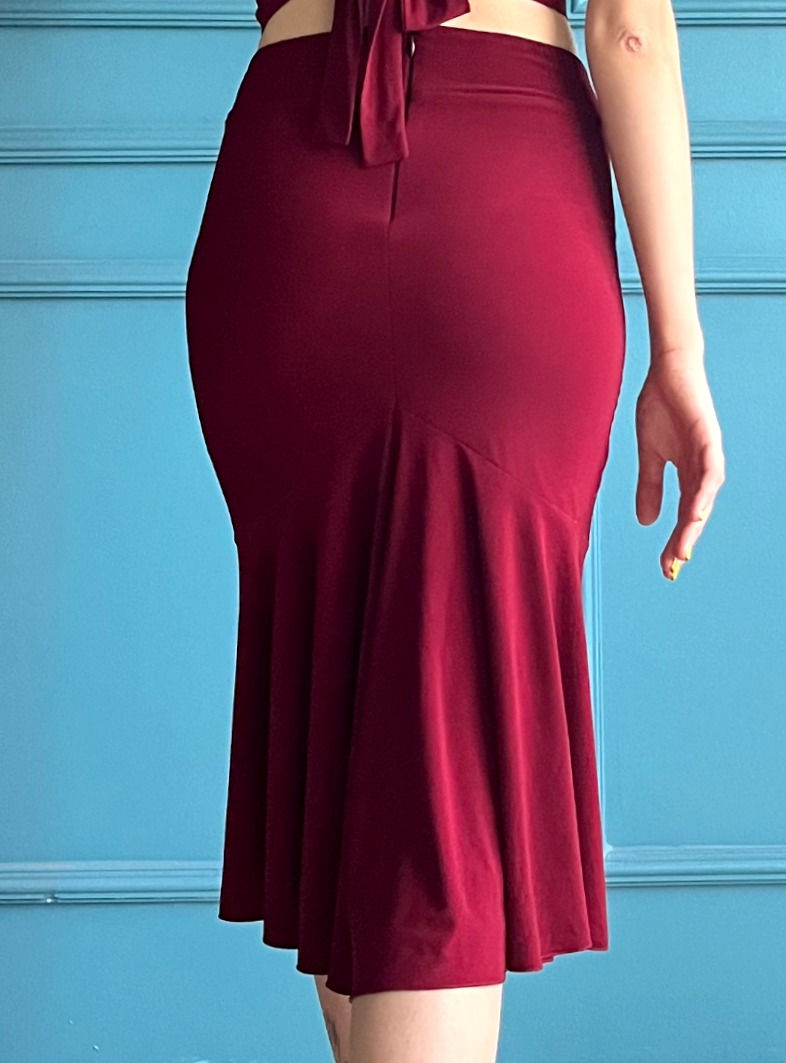 Miniaturbild: Muse-Burgund Tango Rock & Top Set