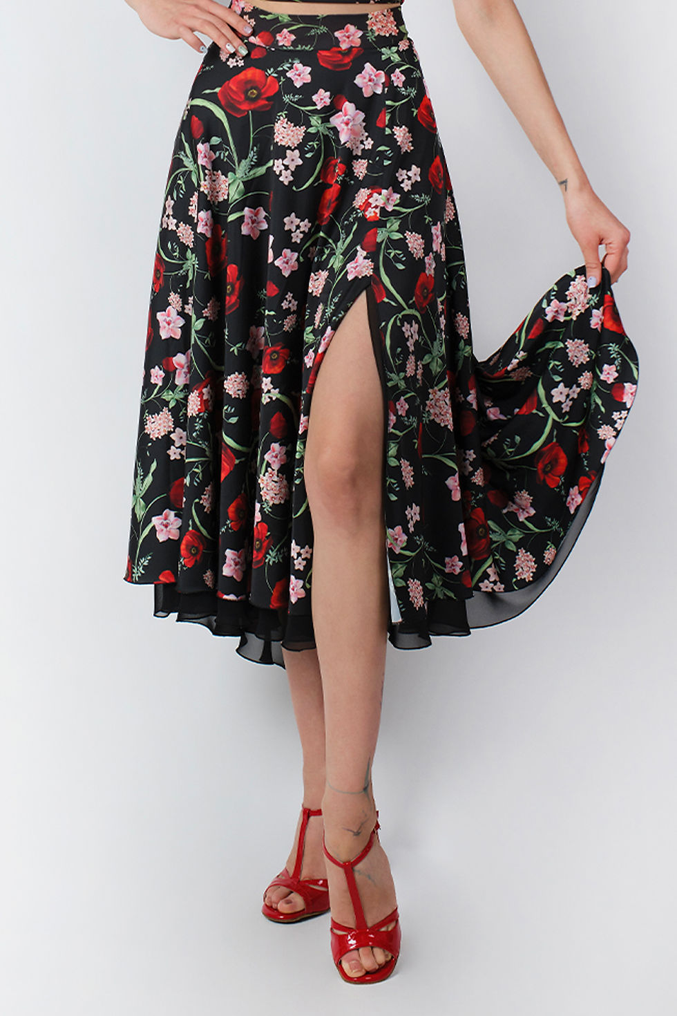 Thumbnail: Hipnoz -  Flander Fields Satin Tango Skirt