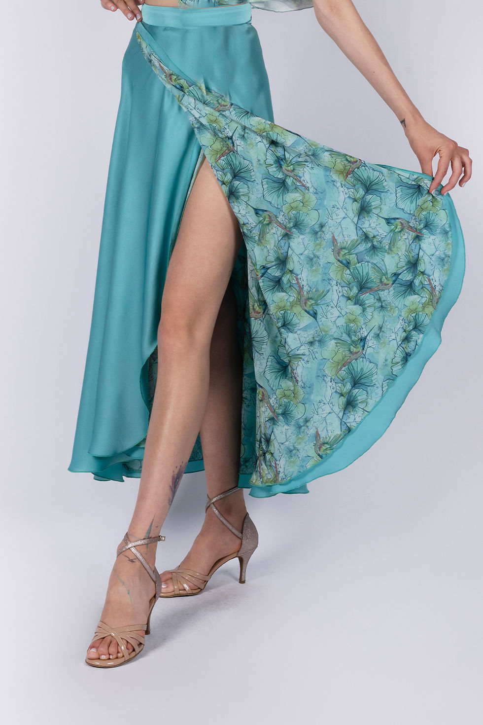 Miniaturbild: TerpSichore Reversible Skirt/Huming Bird Blue - Minty Medusa Bodysuit Tango Set