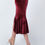 Miniaturbild: Flywheel - Velvet - Burgundy Tango Skirt - One Shoulder Tango Top Set