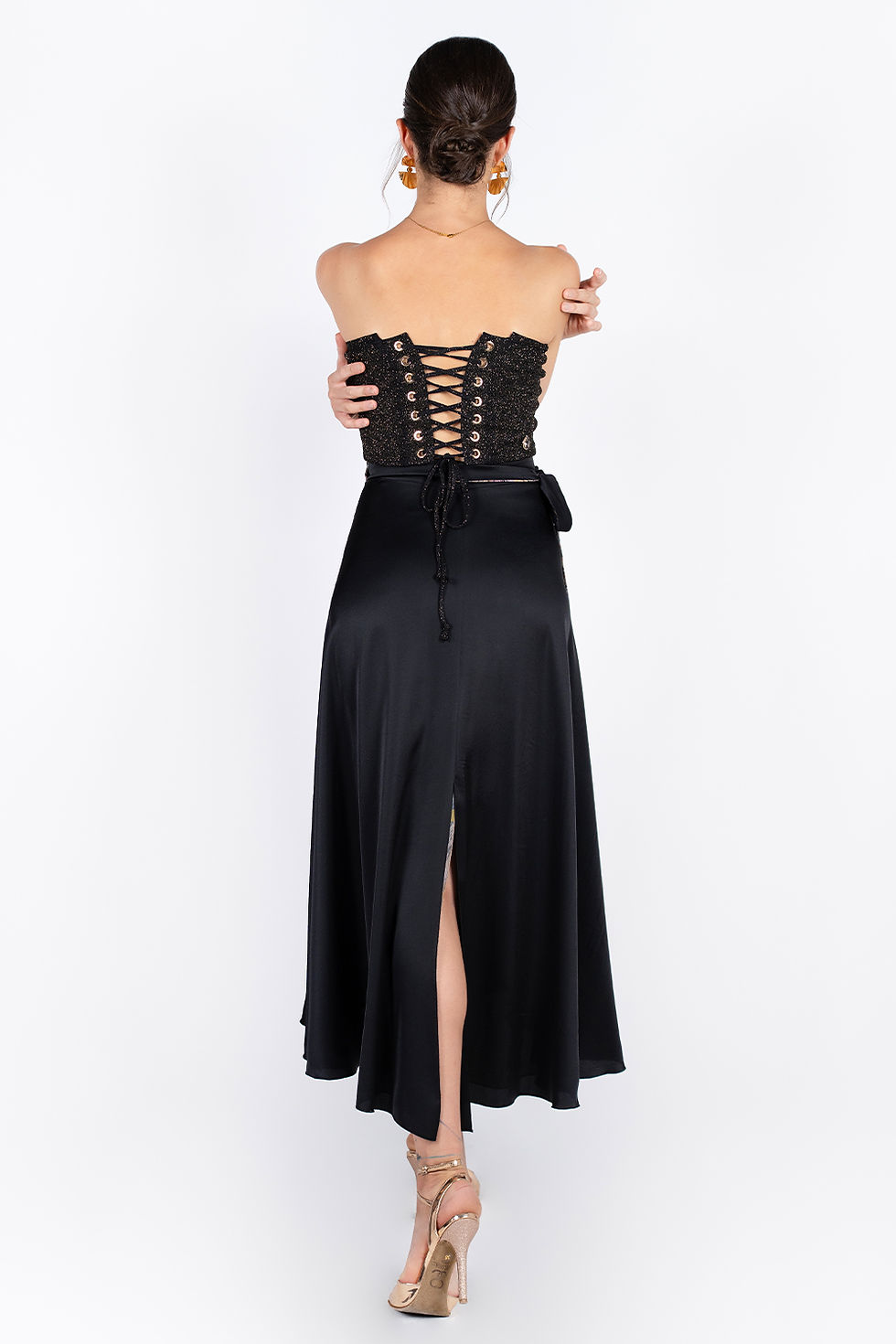Miniaturbild: TerpSichore/Seneryotik-Black Skirt - Shiny Black Strapless Tango Top Set