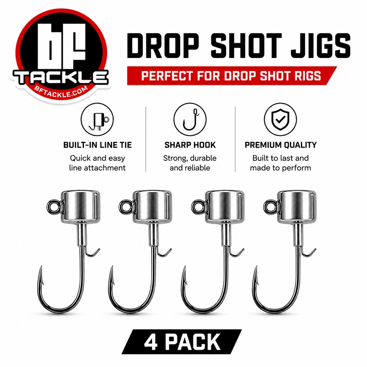BF Tackle | Ned Head  - 4 Pack