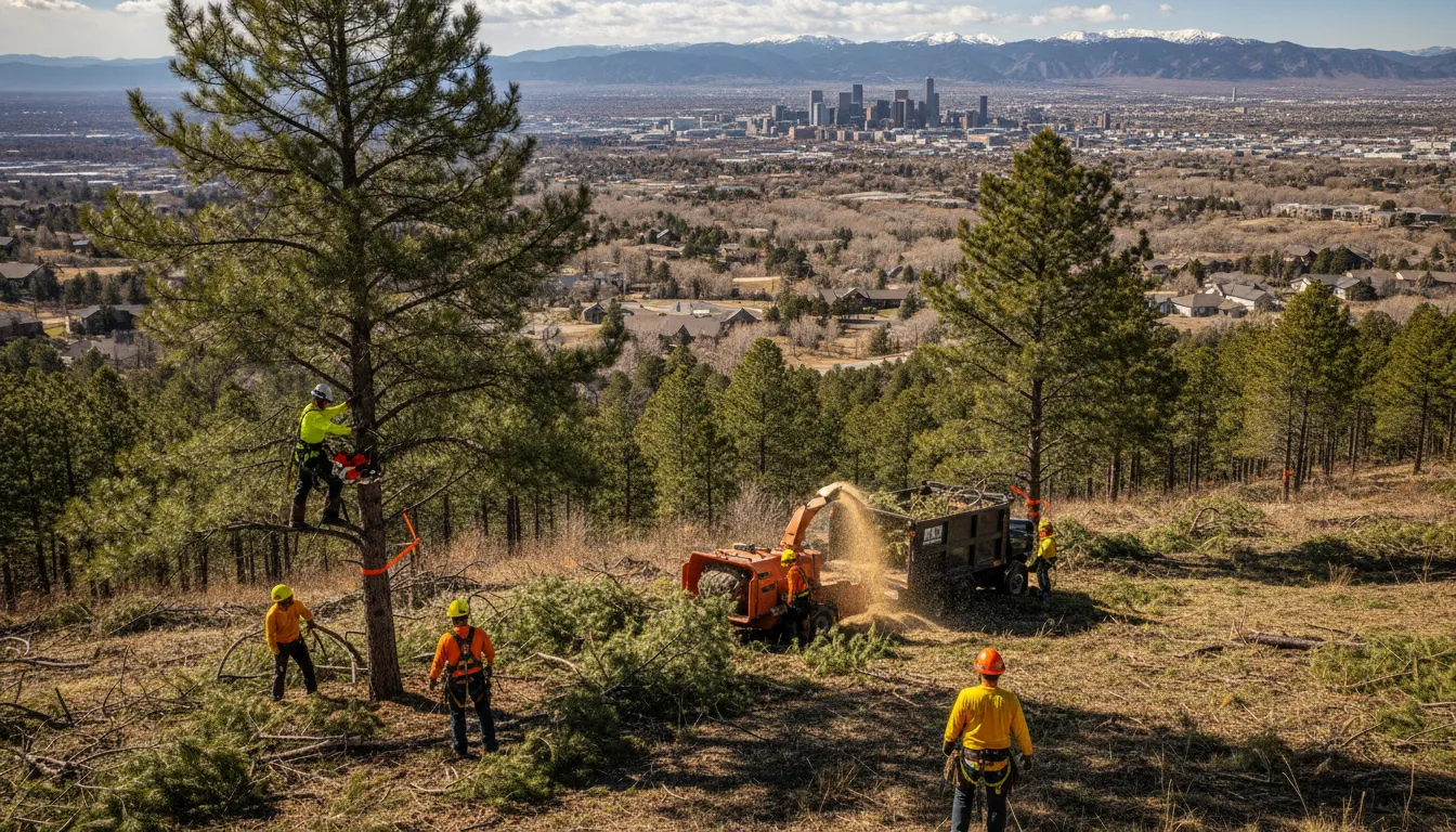 Fire Mitigation Cost for Tree Trimming and Removal in Denver