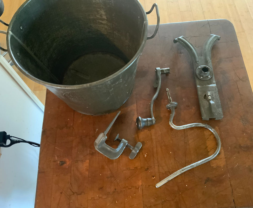 The parts laid out