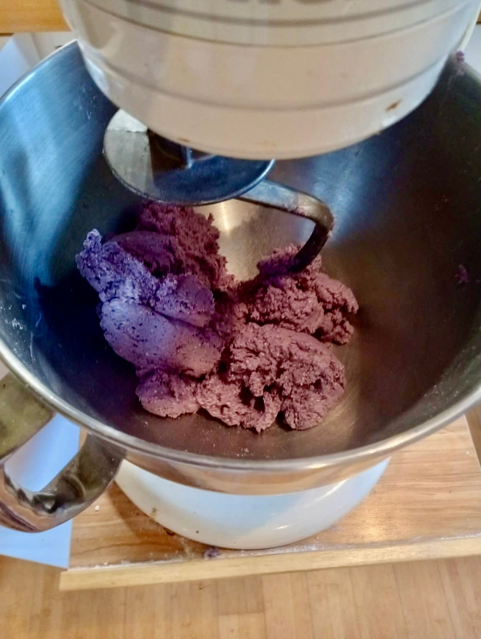 Mixing the dough