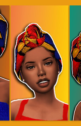 LeeLeeSims1 It's A (Head) Wrap Conversion & Recolor