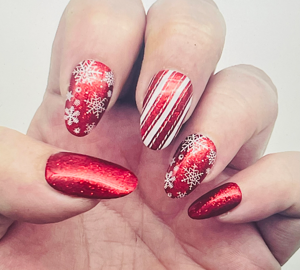 Snowflakes & Candy Cane Stripes