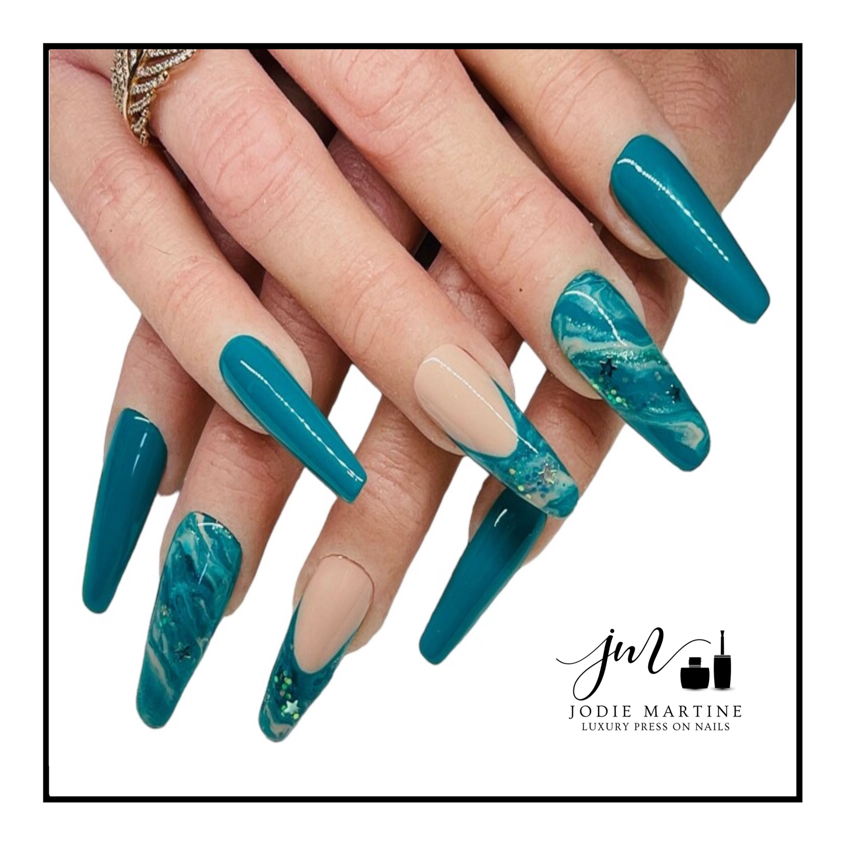Teal Marble Design