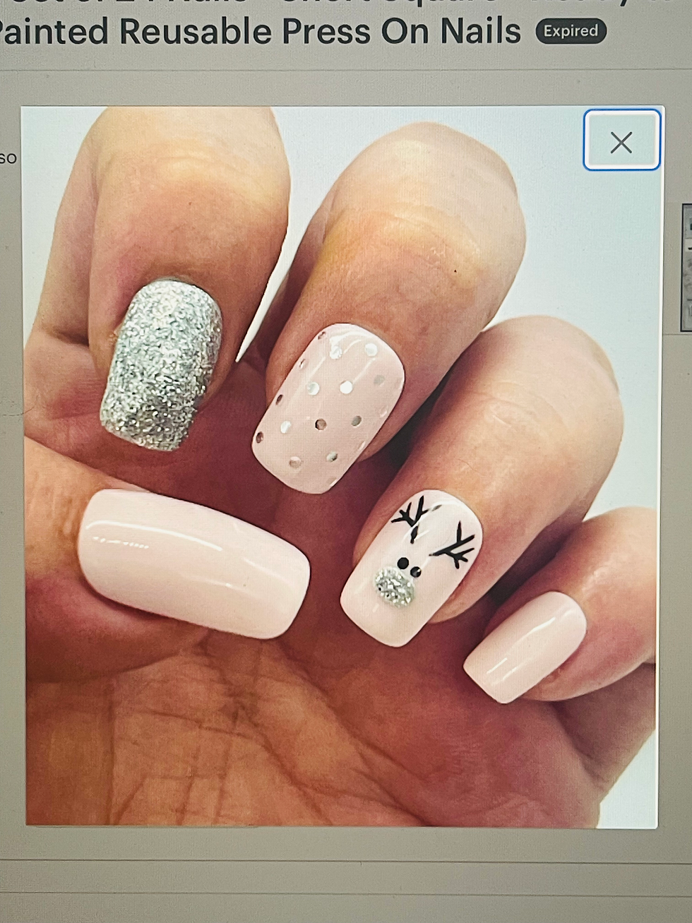 Reindeer • Silver Glitter