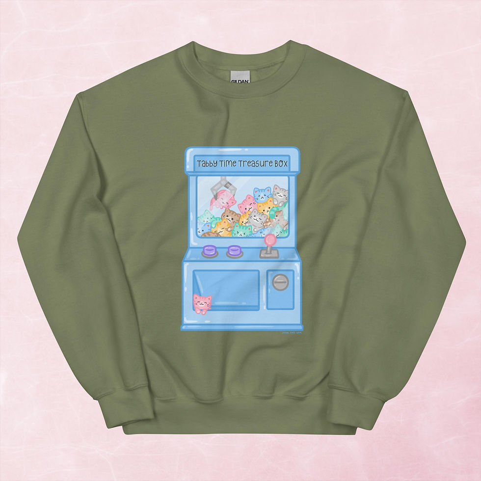 Thumbnail: Unisex Tabby Time Sweatshirt