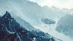 Spaceship on Alien Planet