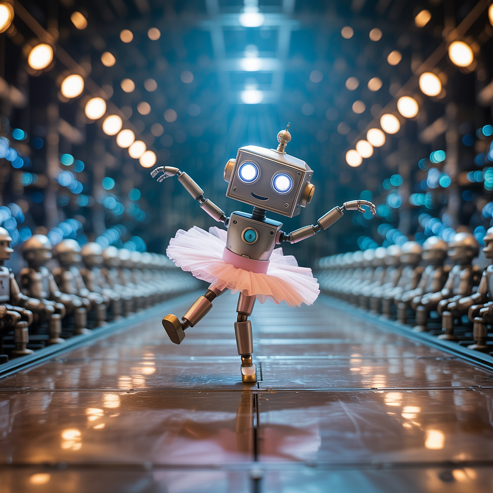 Rondo der Roboter tanzt Ballett