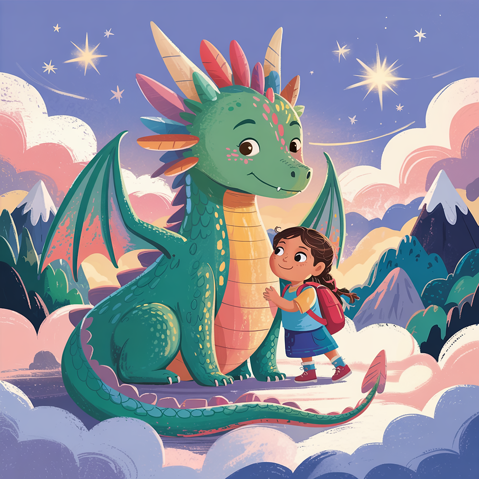 Drache Funkel und seine Freundin Leni