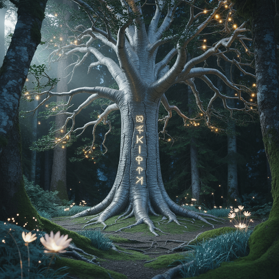 Der magische Baum aus dem Gemälde