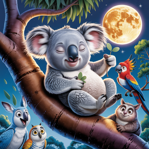 Banjo sitzt auf seinem Baum und träumt