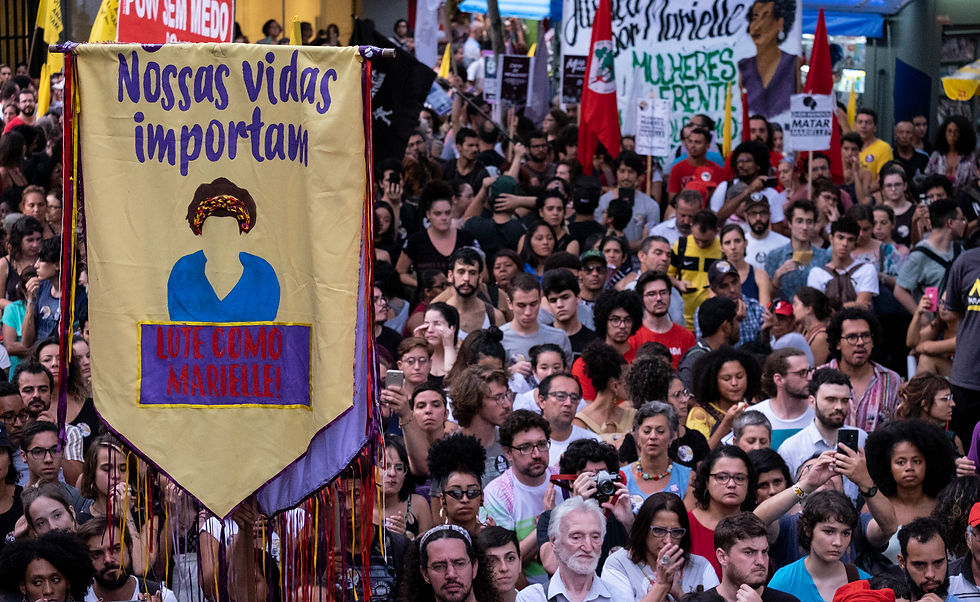 Ato de um ano da morte da vereadora Marielle Franco e do motorista Anderson