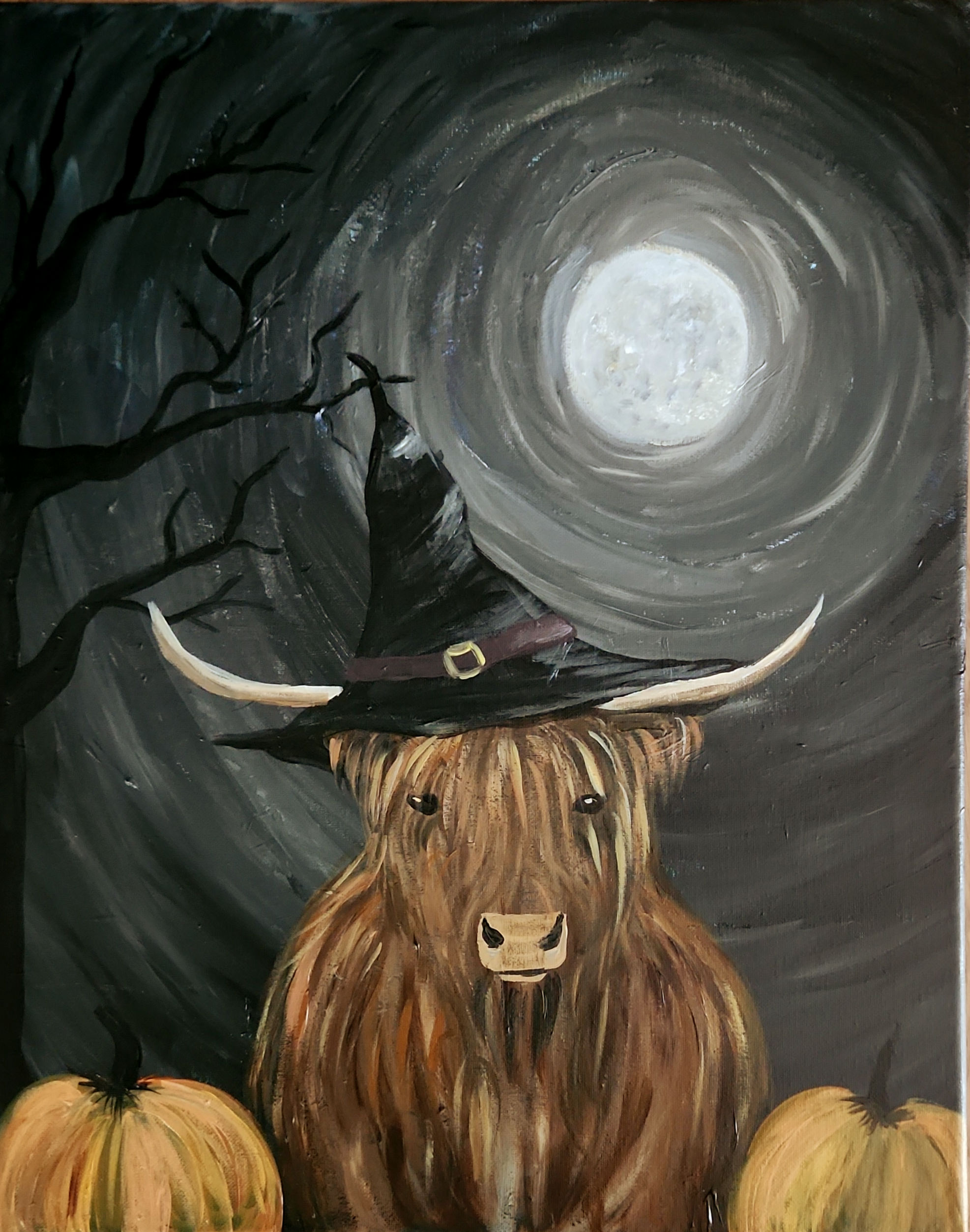 Spooky Moon Paint Night