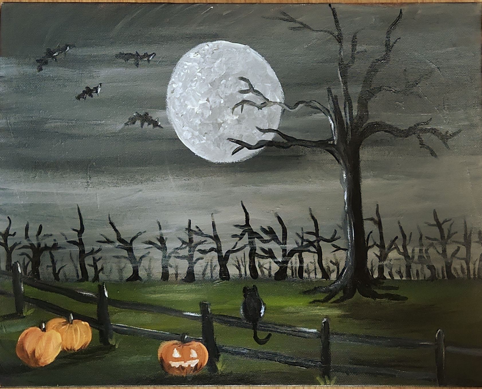 Paint night at Plaouse Brewing Co & Taphouse "Black Woods"