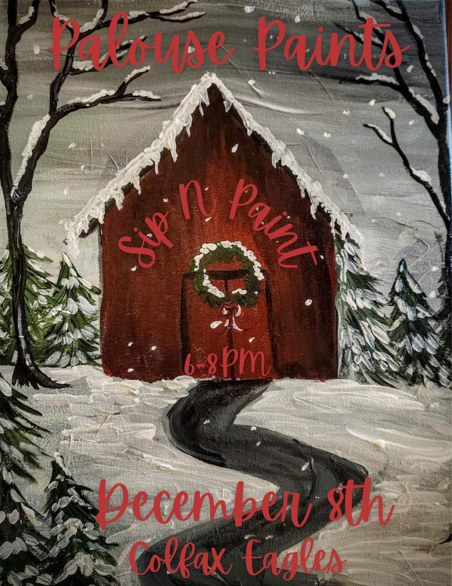 Paint night at Colfax Eagles