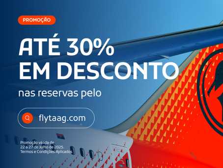 📢Descubra o novo website da TAAG com até 30% de desconto! ✈️