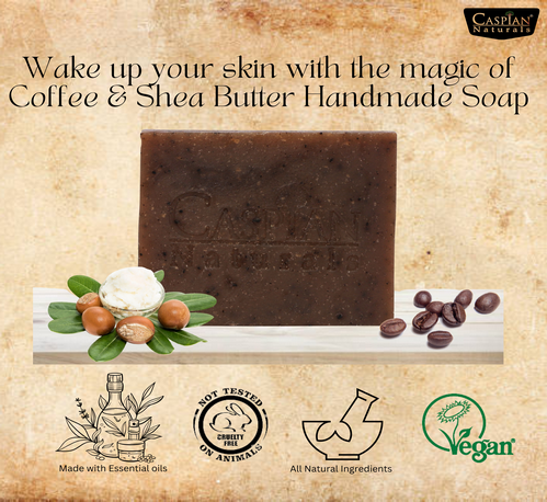 Thumbnail: Coffee & Shea Butter Hand Made Soap - 100 Gm