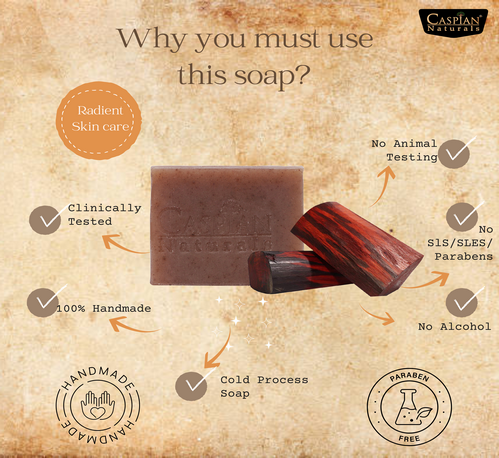 Thumbnail: Red sandalwood soap - 100 Gm
