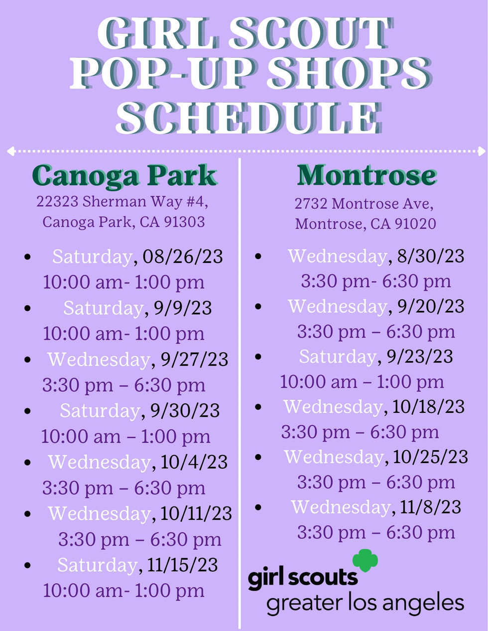 Girl Scout Pop Flyer Back