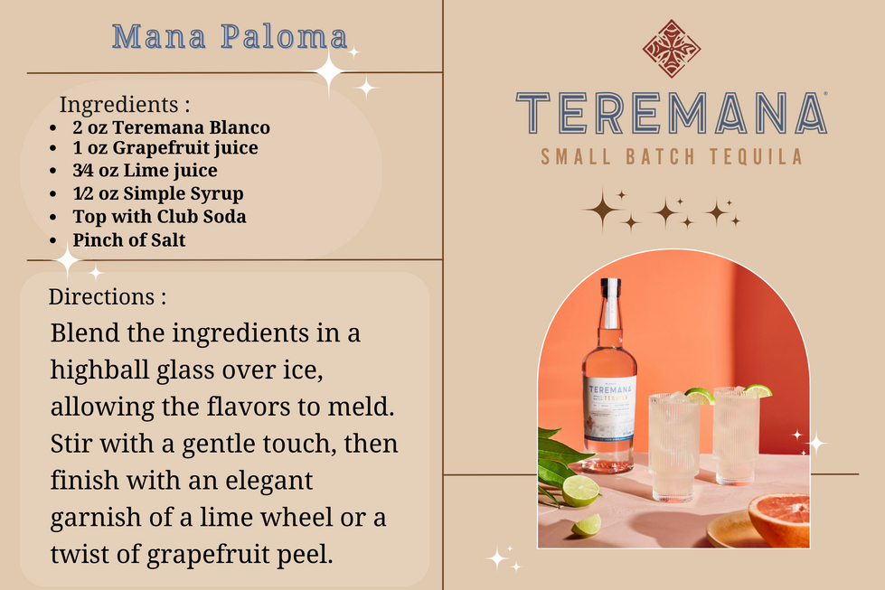 Teremana Tasting Card 3