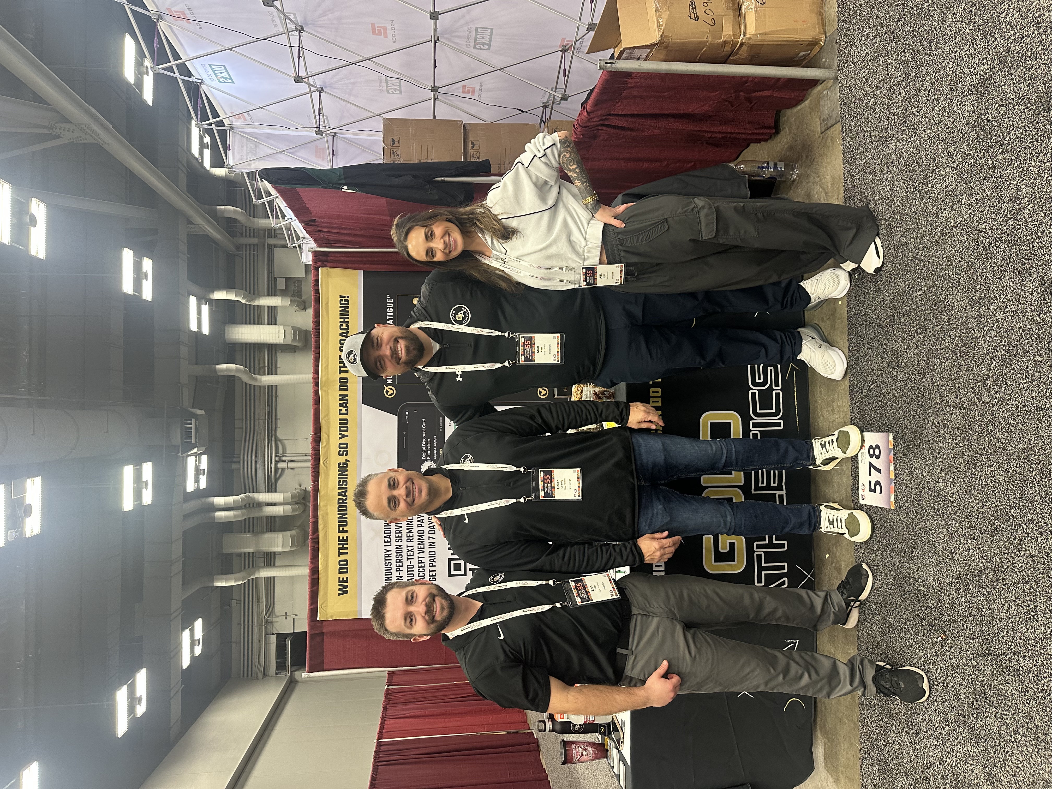 Eric Hiller, Brian Ludwig, Matt Ross, and Alex Ryan at the National Athletic Directors Convention 2024