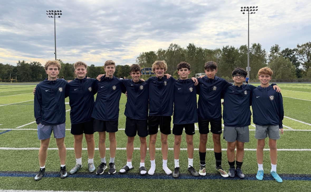 Saline Boys Soccer rocking their Nike Zip Ups earned through their Gold Athletics fundraiser.