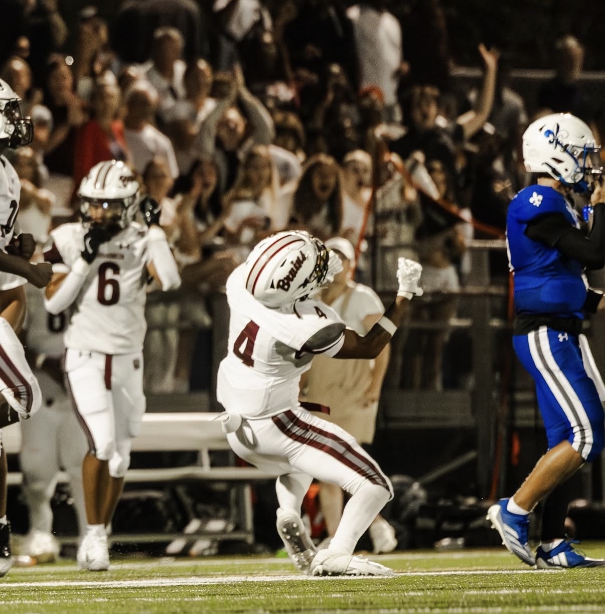 Broadneck football player during a game.