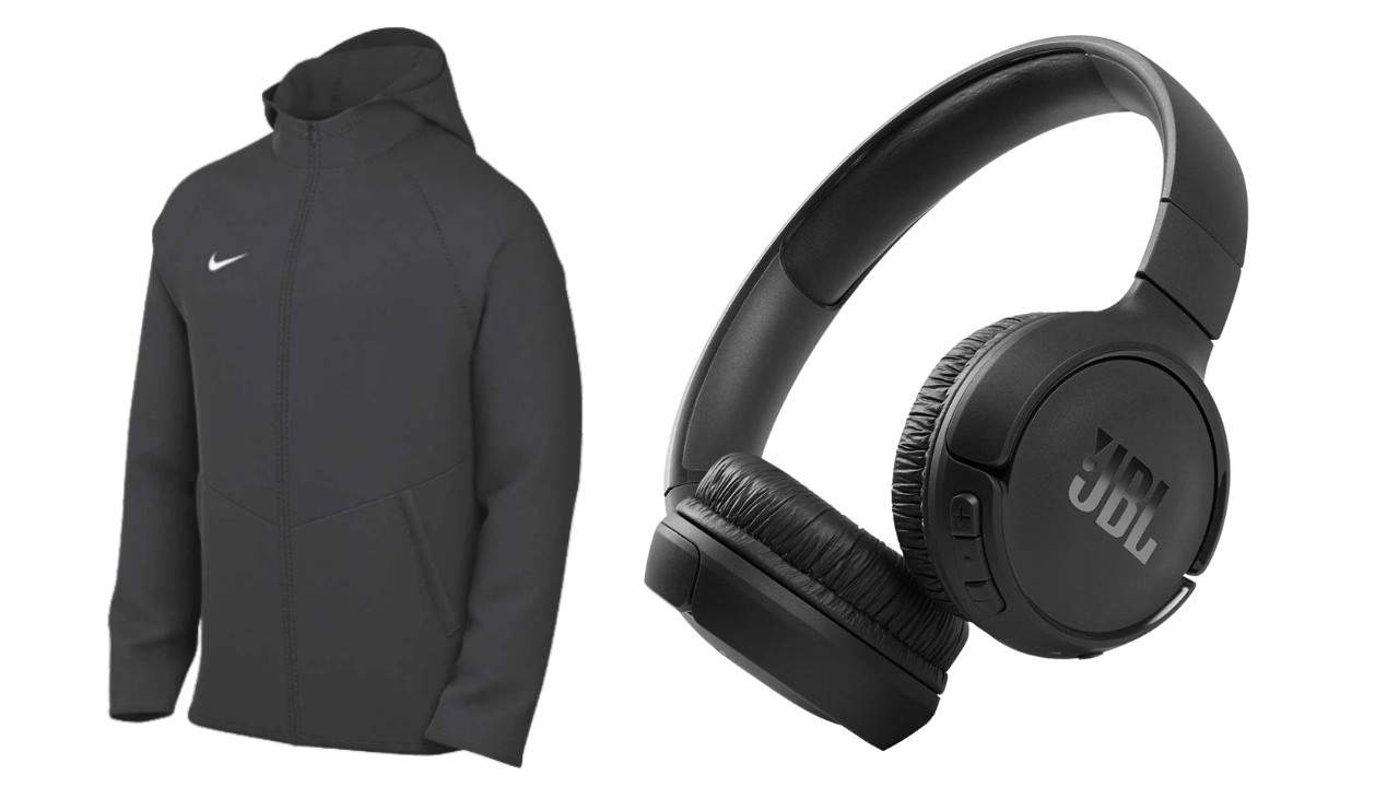 Easthampton Soccer prizes earned. Nike Relentless Jacket and JBL Headphones.