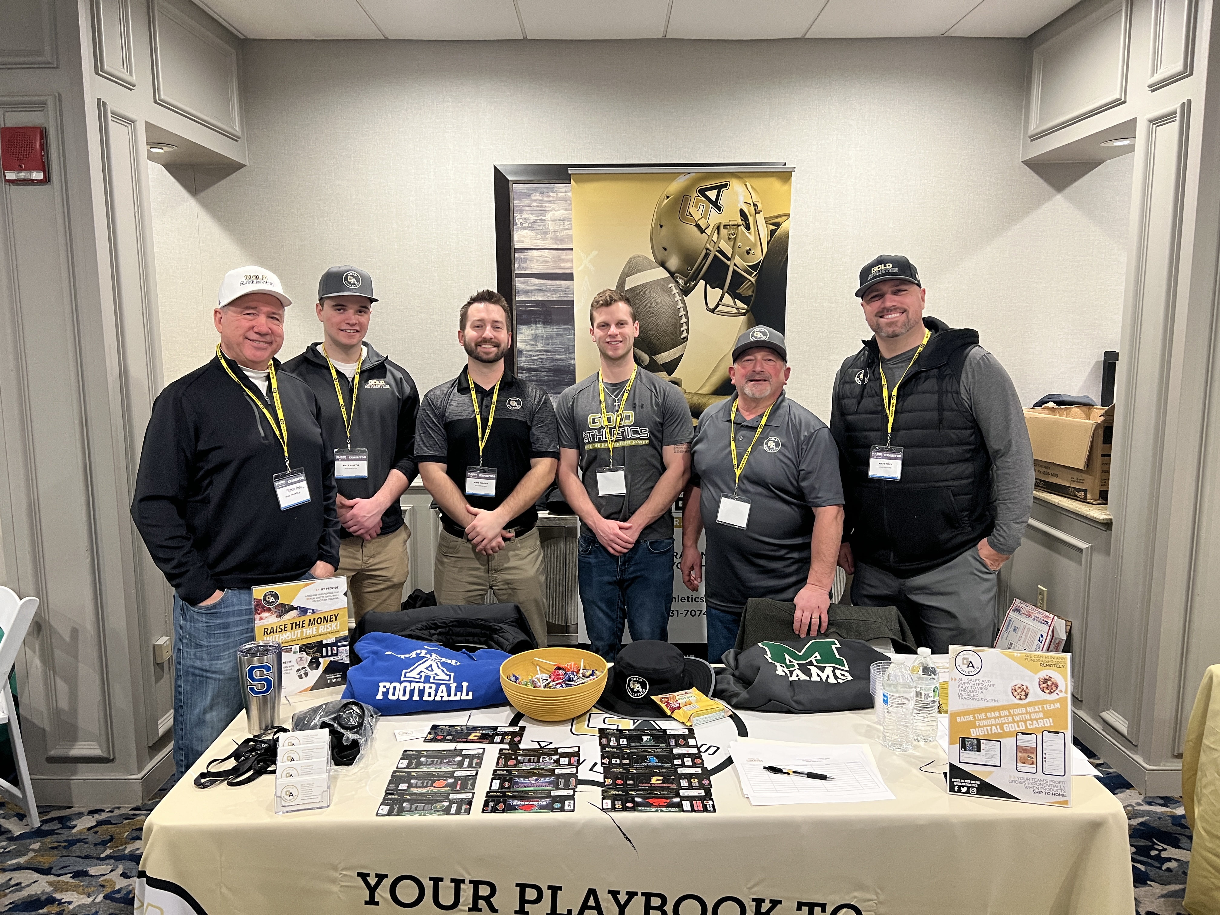 New England Gold Athletics Fundraising Reps at a clinic.