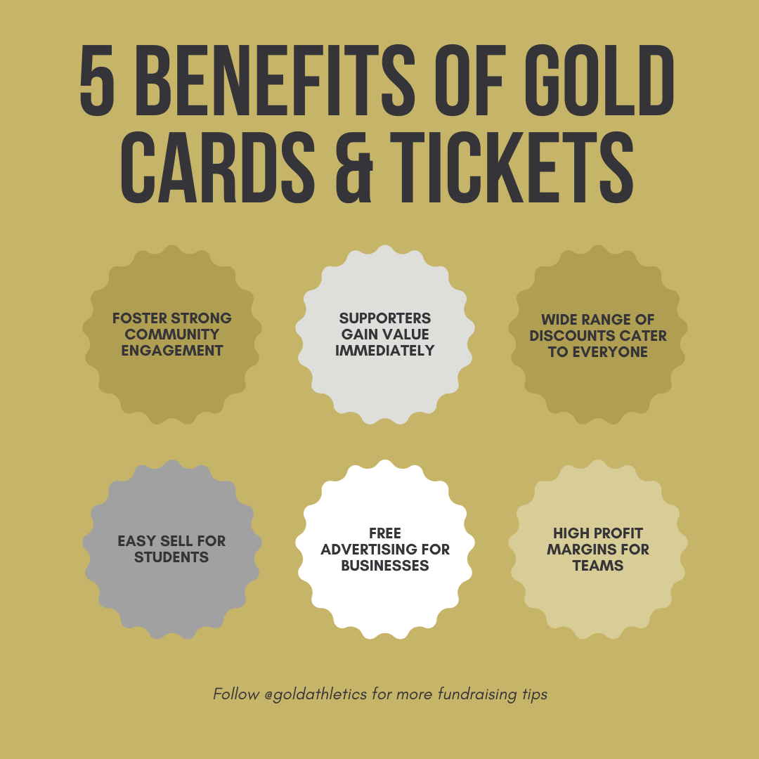 5 Benefits of Gold Card and Tickets - Best Fundraiser for Sports