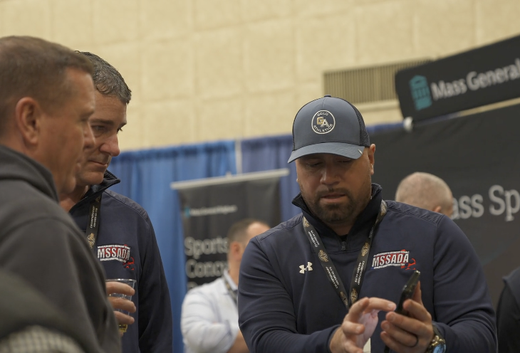 Matt Ross at talking about the Gold Athletics app at the MSSADA convention